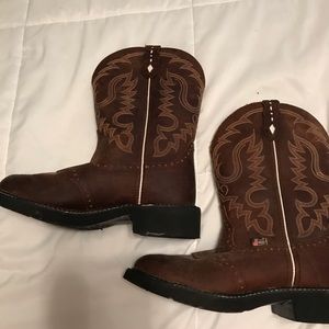 Justin boots, size 9